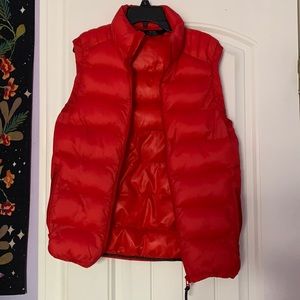 Bershka Red Puffer vest for boys